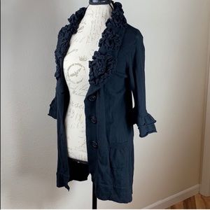 Nick & Mo ruffled jacket cardigan